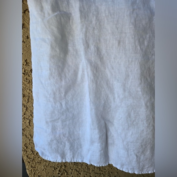 Cut Loose | White Sleeveless  | Linen Dress | Size: Large - Picture 7 of 7